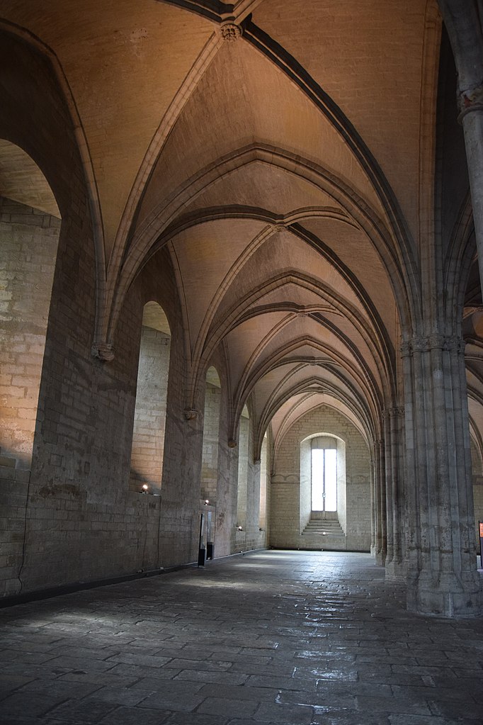 The interior of the Papal Palace of Avignon