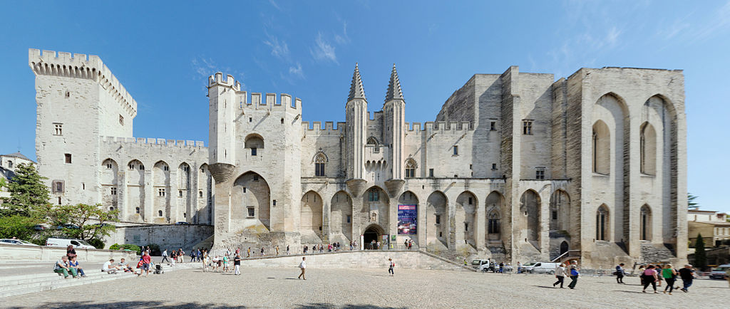 The Papal Palace in Avignon is one of the city's greatest works of Gothic Architecture