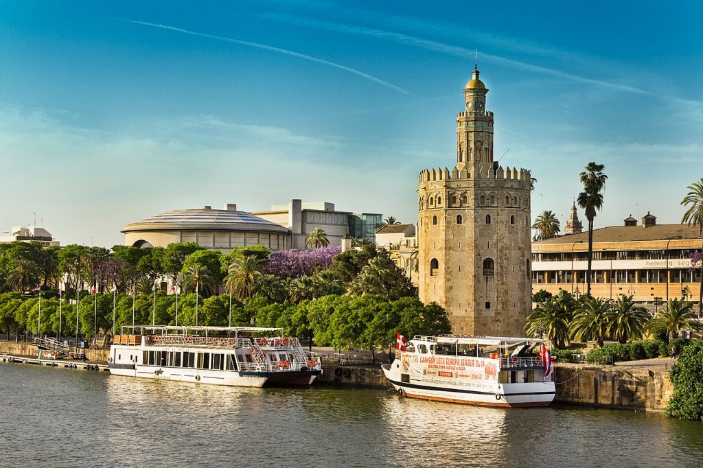 The Tower of Gold in Seville is a great example of Moorish Architecture in Spain
