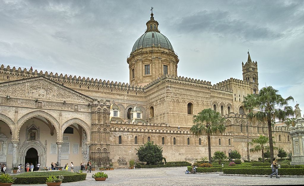 Palermo Cathedral is large Norman Church that was built at the peak of Norman Influence in the Mediterranean. 