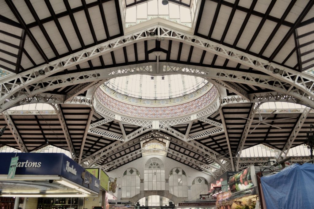 The Mercado Central is one of many covered markets within Valencia.