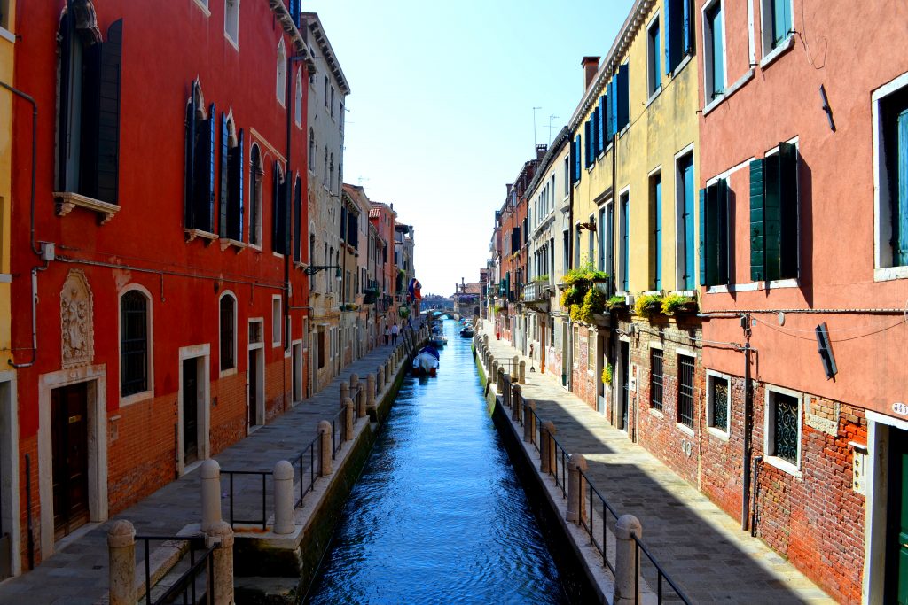 A typical canal in Venice