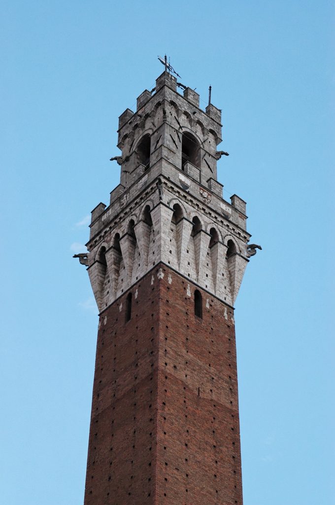 Top of the Torre Del Mangia in Siena