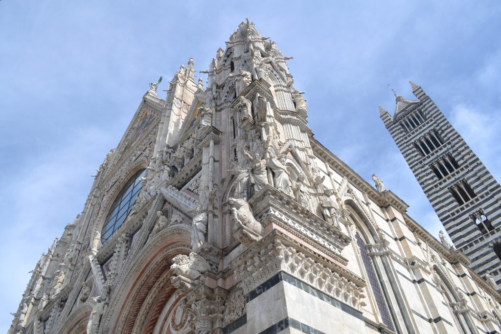 front corner of Siena Cathedral