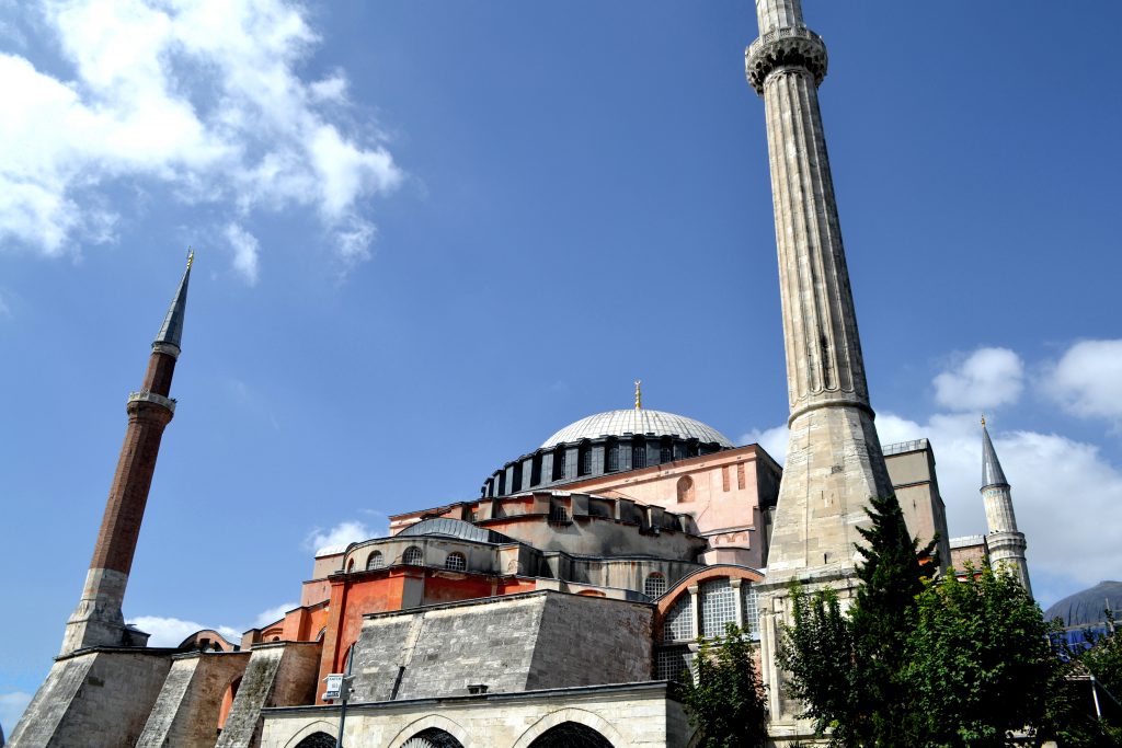 The Hagia Sophia is the most impressive building built by the Byzantine Empire