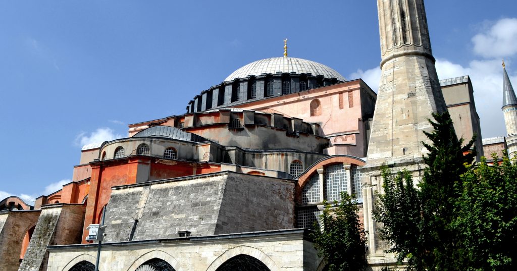 the Hagia Sophia in Istanbul