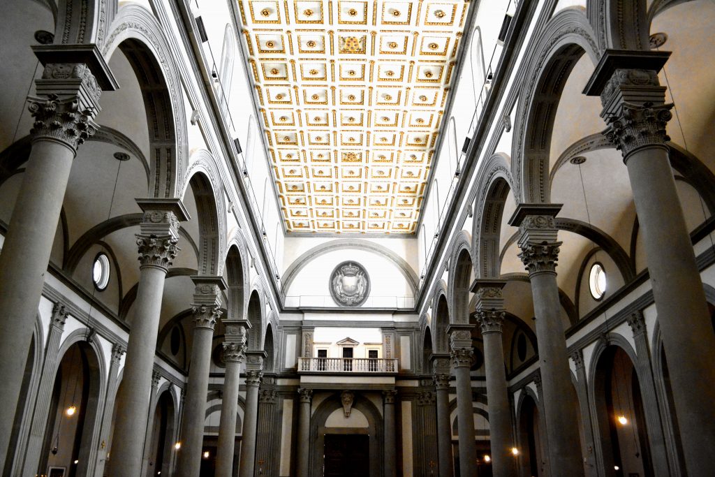 interior of Basilica of San Lorenzo in Florence