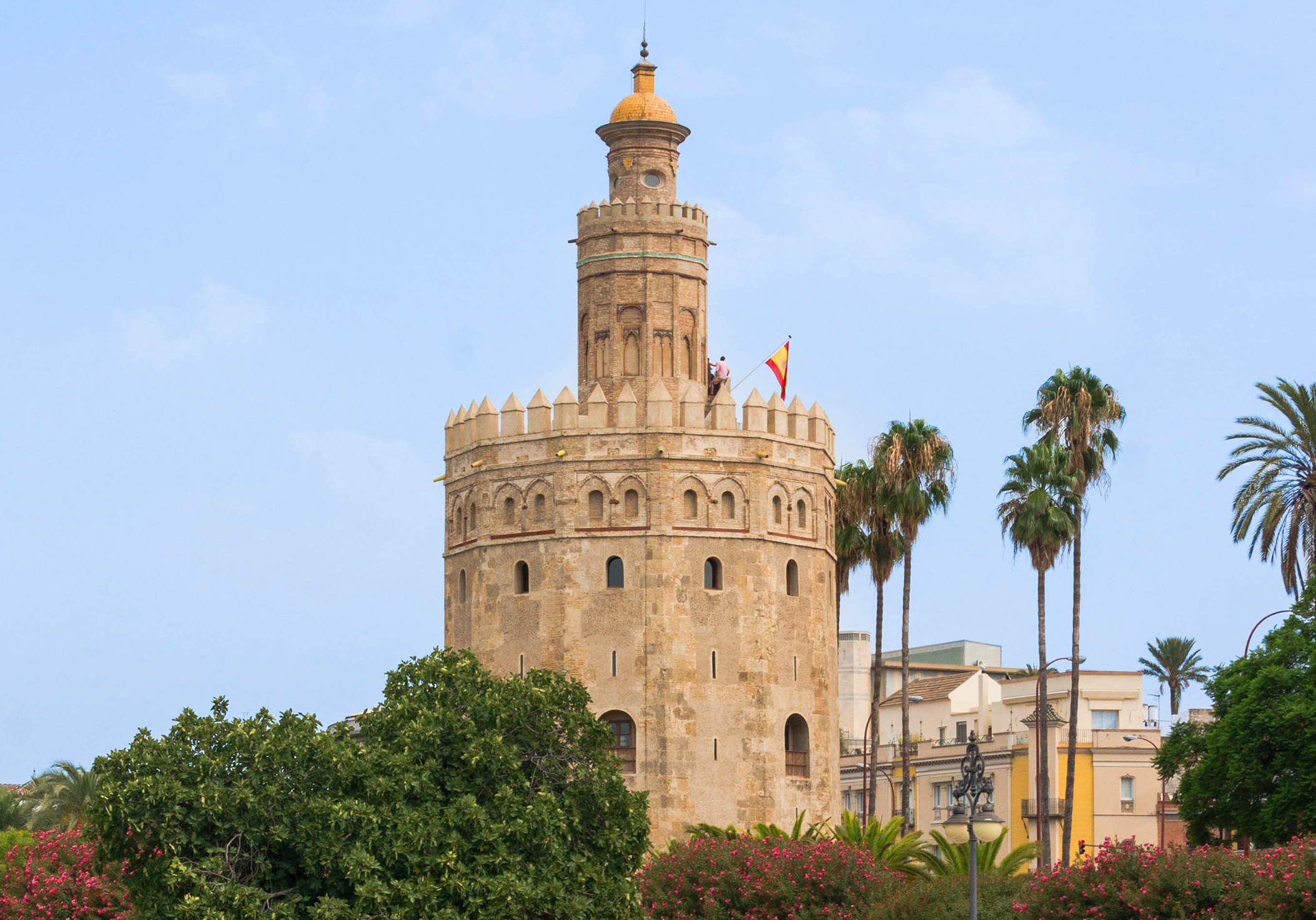 Exterior of the Tower of Gold in Seville