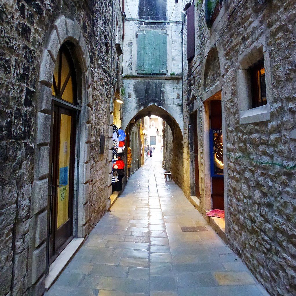 A very typical street within Split's Historic Center.