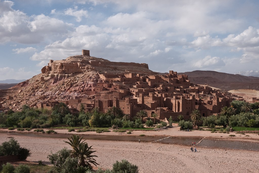 Ksar of Aït Benhaddou is a huge castle in Morocco