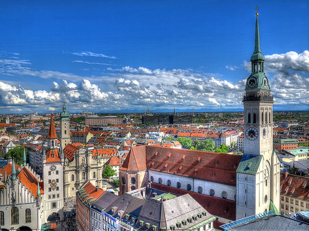 View overlooking Munich Germany