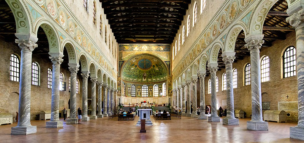 The Basilica of Saint’Apollinare in Classe is one of many Byzantine sites around modern day Ravenna