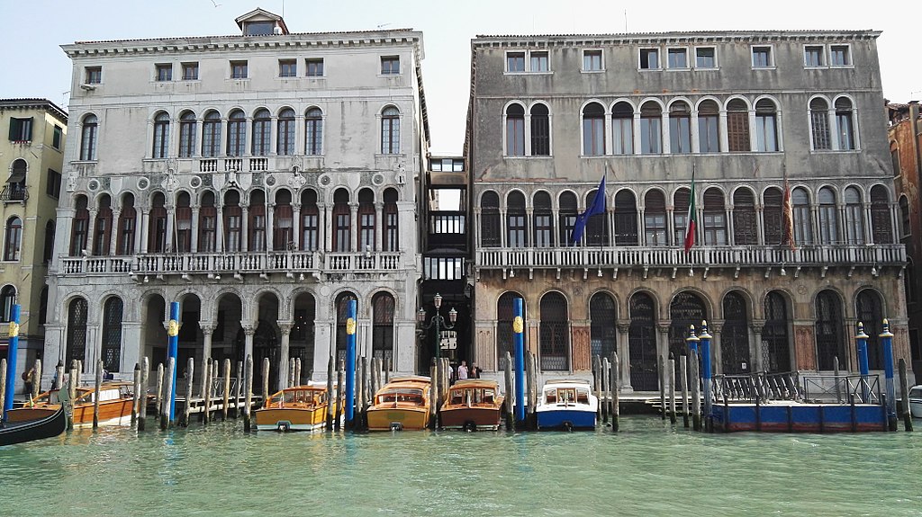 Various Mansions on the Grand Canal in Venice use Romanesque Architecture