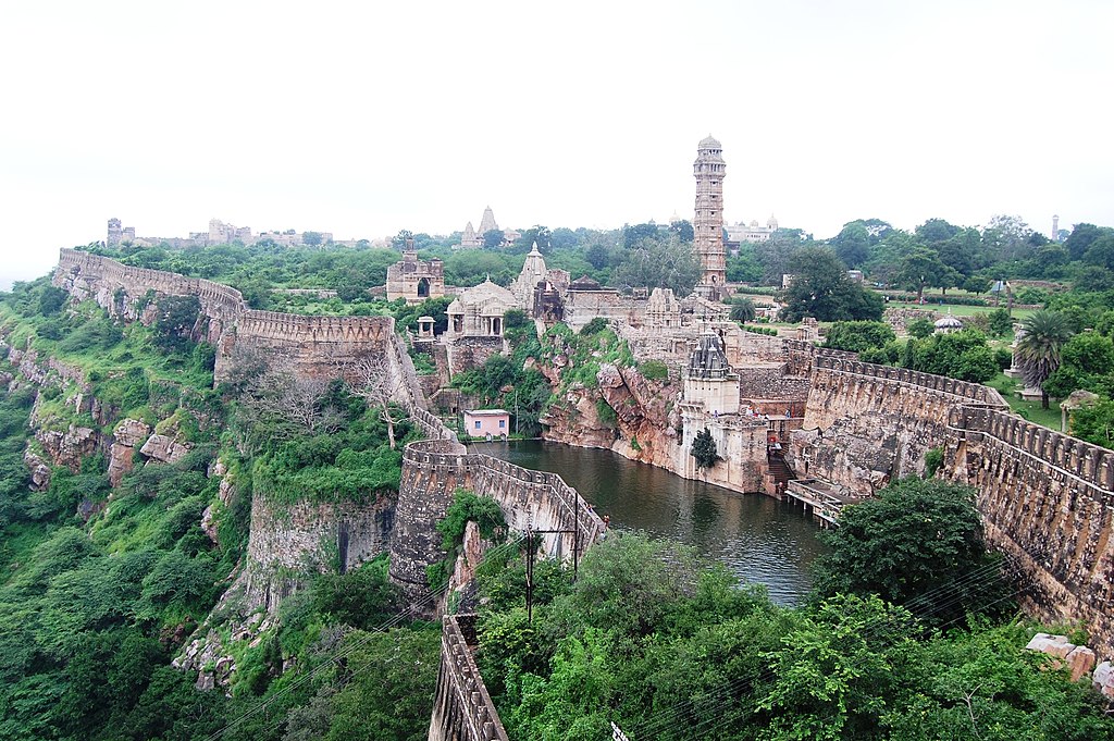 Chittorgarh Fort is a huge defensive fortification in India.