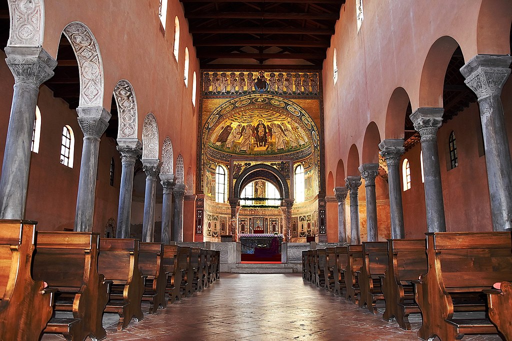 The Euphrasian Basilica in Poreč Croatia is an important Byzantine Building
