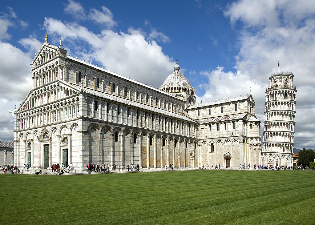 Exterior of Pisa Cathedral and the Leaning Tower of Pisa