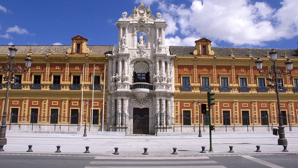 The Palace of San Telmo was built during the Golden Age of Seville Architecture