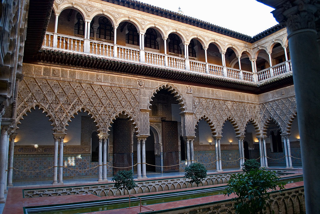 The Royal Alcazar of Seville is a great example of Mudejar Architecture
