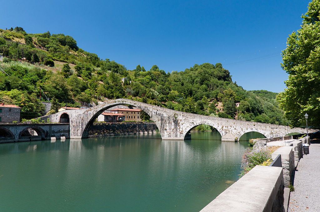 The Ponte Della Maddalena a Medieval Bridge in Italy