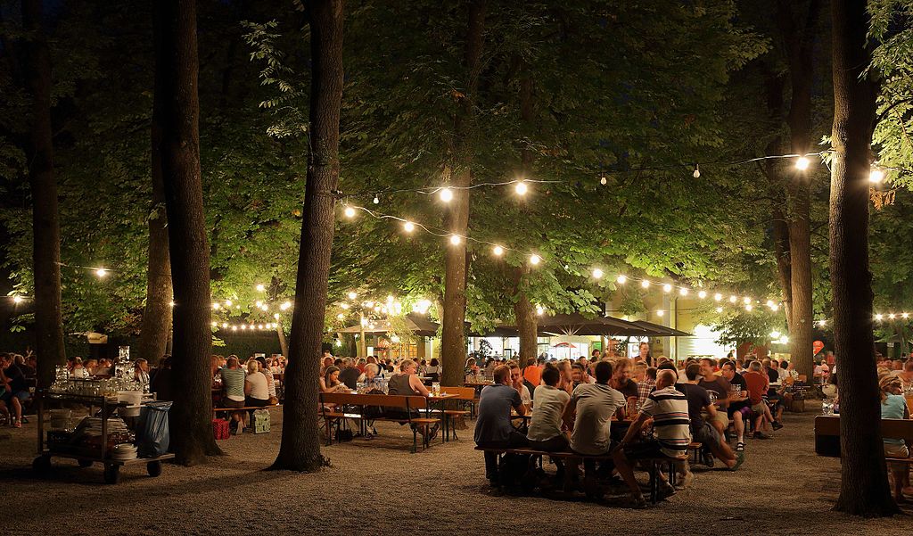 Beer Gardens are popular places within Munich