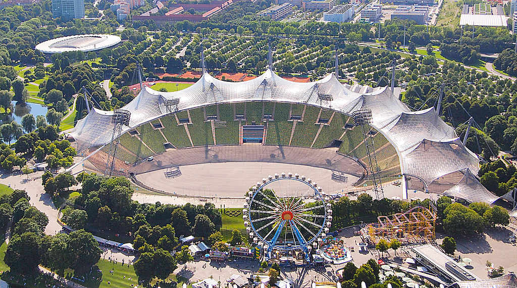 Munich Olympic Stadium dates from the Olympic Games in 1972.
