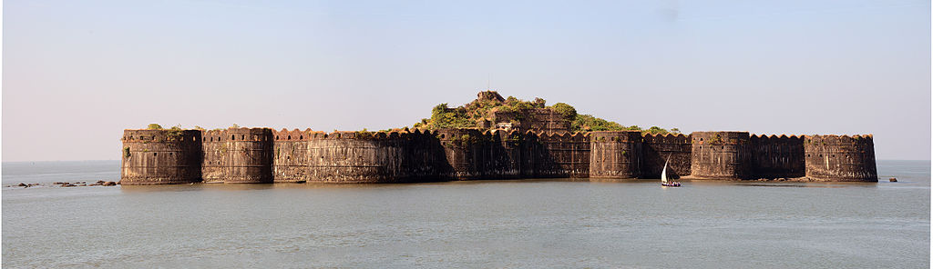 The Murud-Janjira is a large fort in India surrounded by Water