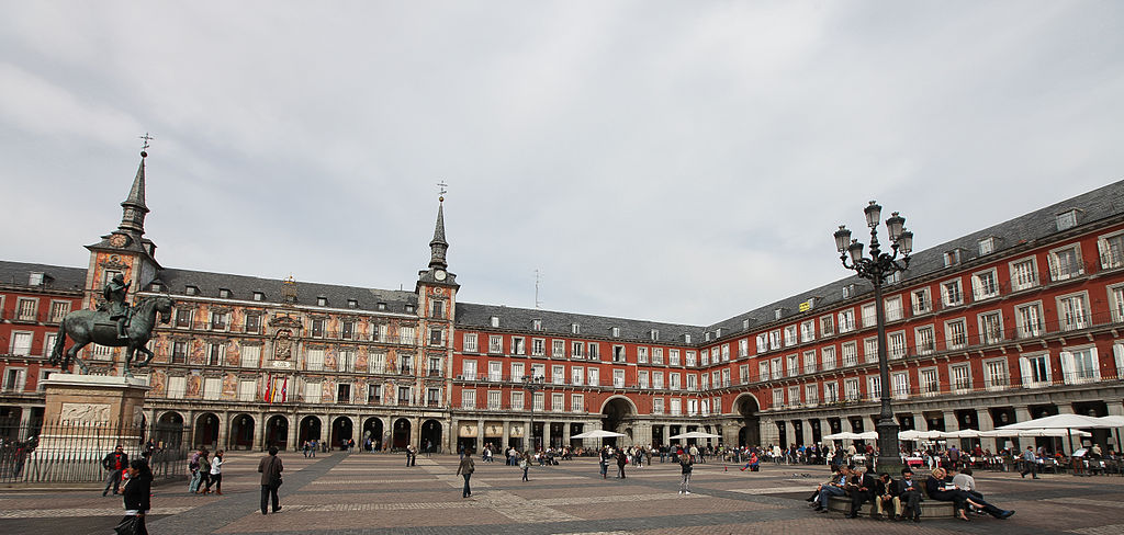 Plaza Mayor is a massive Plaza in Madrid Spain