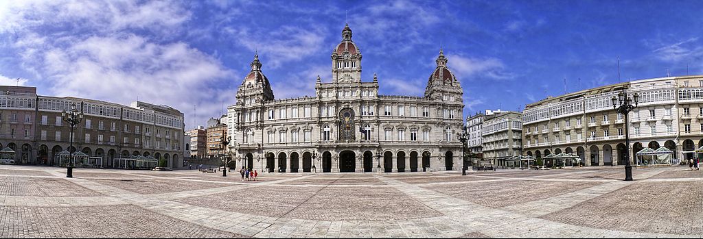 A Coruña contains one of Spain's most beautiful Plazas
