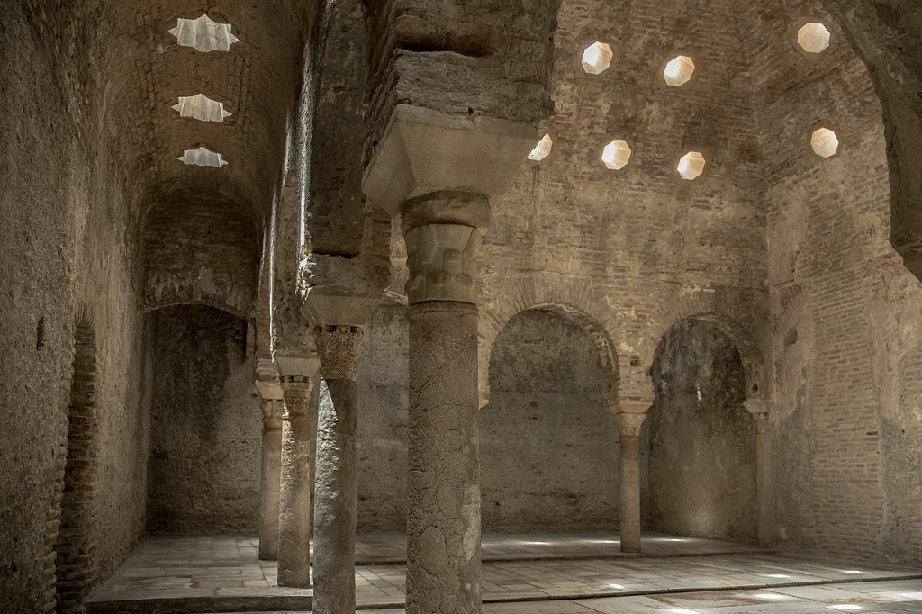 Several Hammams remain as testaments to the many works of Moorish Architecture that can be found in Spain
