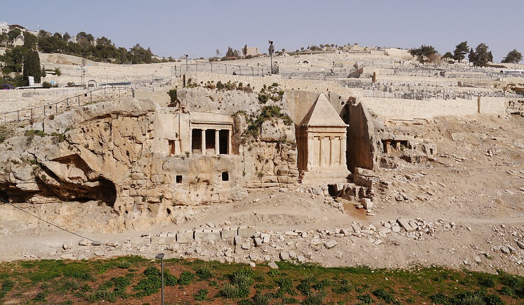 Some of the oldest works of Rock Cut Architecture can be found in the Rock Cut Tombs of Jersusalem.