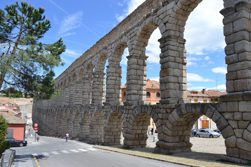 The Aqueduct of Segovia is one of the best preserved in Spain