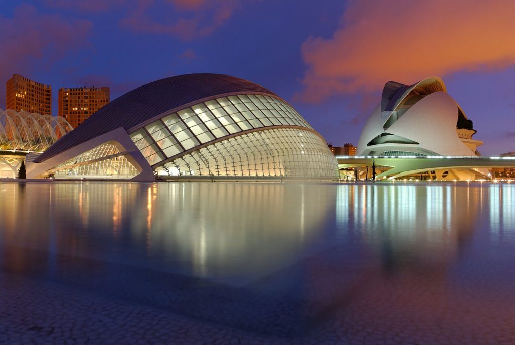Designed largely by Santiago Calatrava, the City of Arts and Sciences is one of the most popular attractions in Valencia.