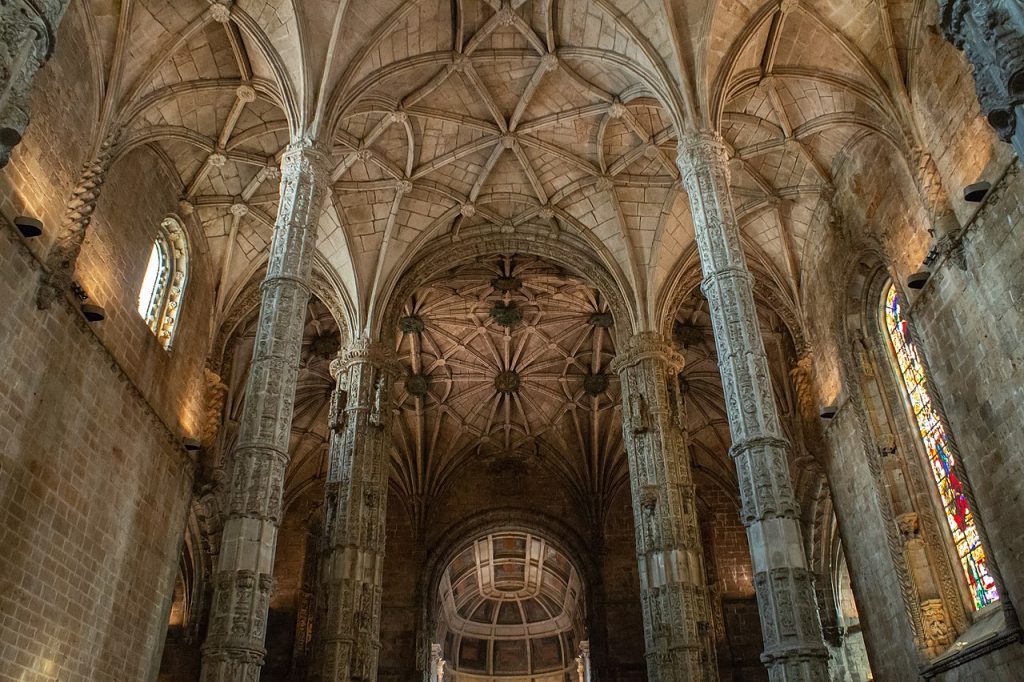 Jerónimos Monastery is a great example of Manueline Gothic, a sub style of Gothic Architecture