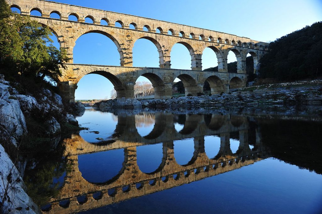 The Pont Du Gard is the tallest Roman Aqueduct ever constructed.
