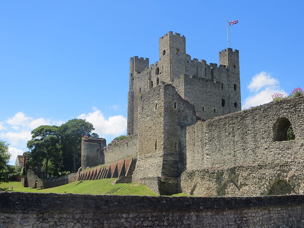 Rochester Castle is one of the largest Norman Castles in the United Kingdom.