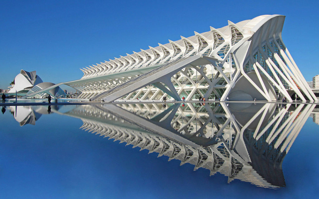 The city of arts and sciences is one of the best spots in Spain for Modern Architecture