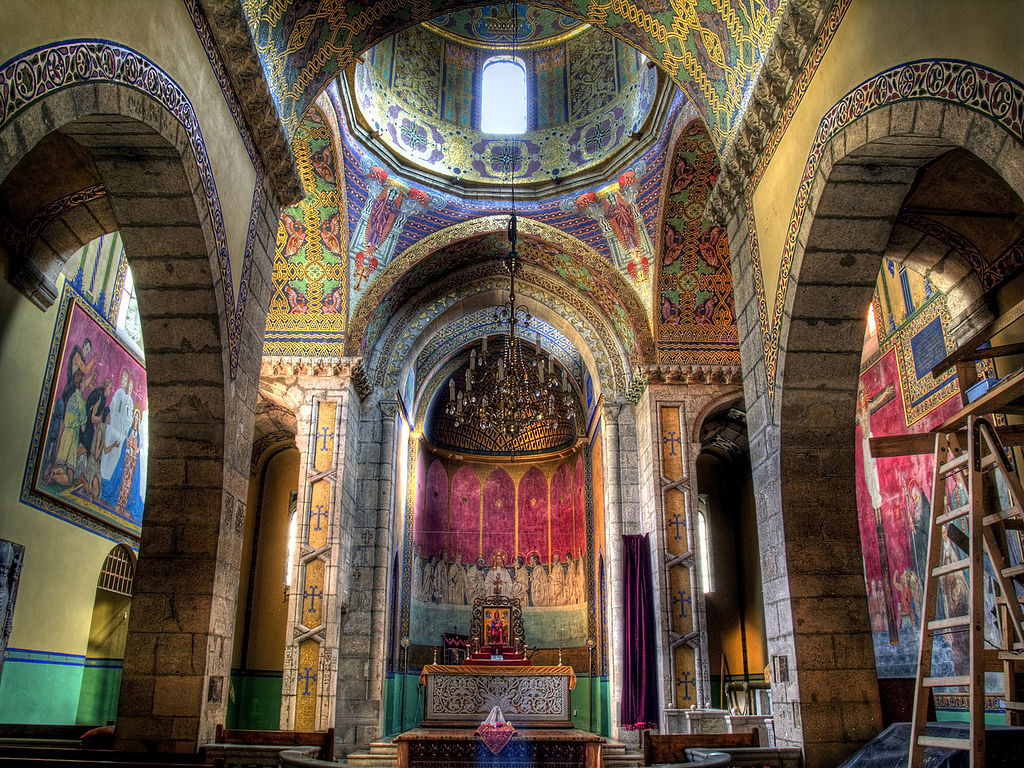 Lviv is a city in Ukraine that contains an impressive Armenian Church.