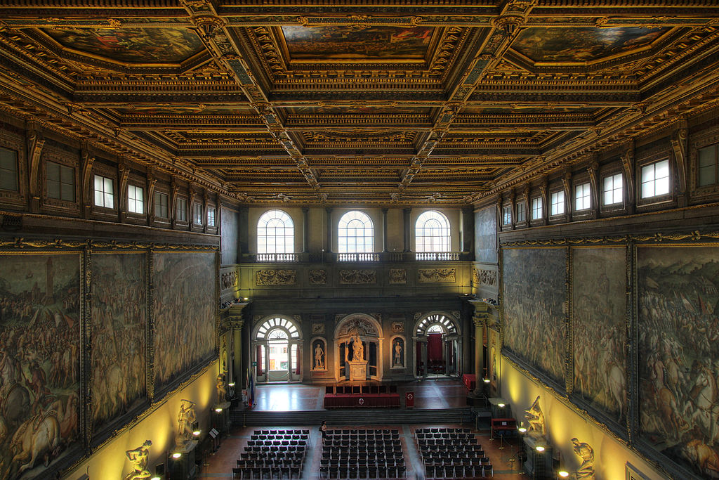 The palazzo Vecchio was renovated several times over the centuries