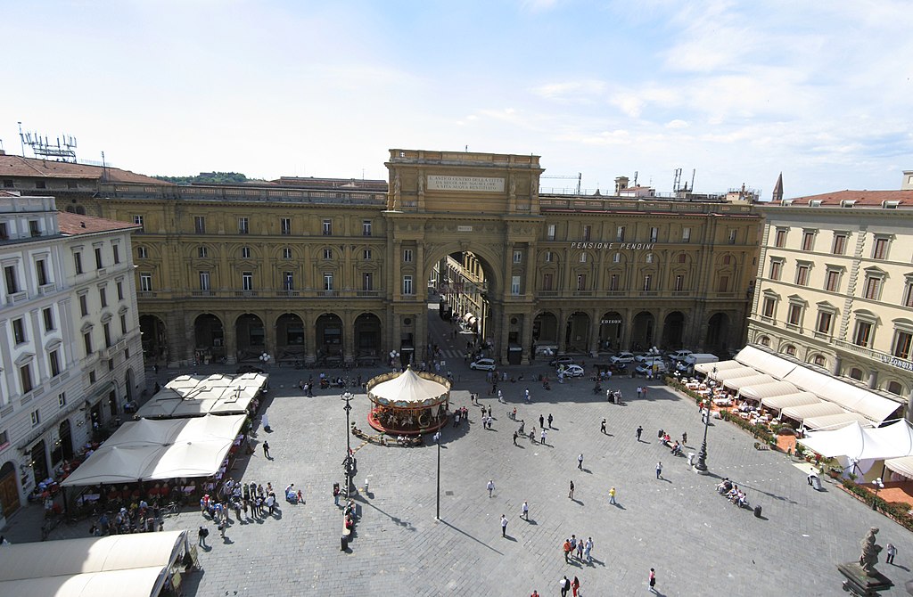 Piazza Della Repubblica is on of Florence's Largest public squares