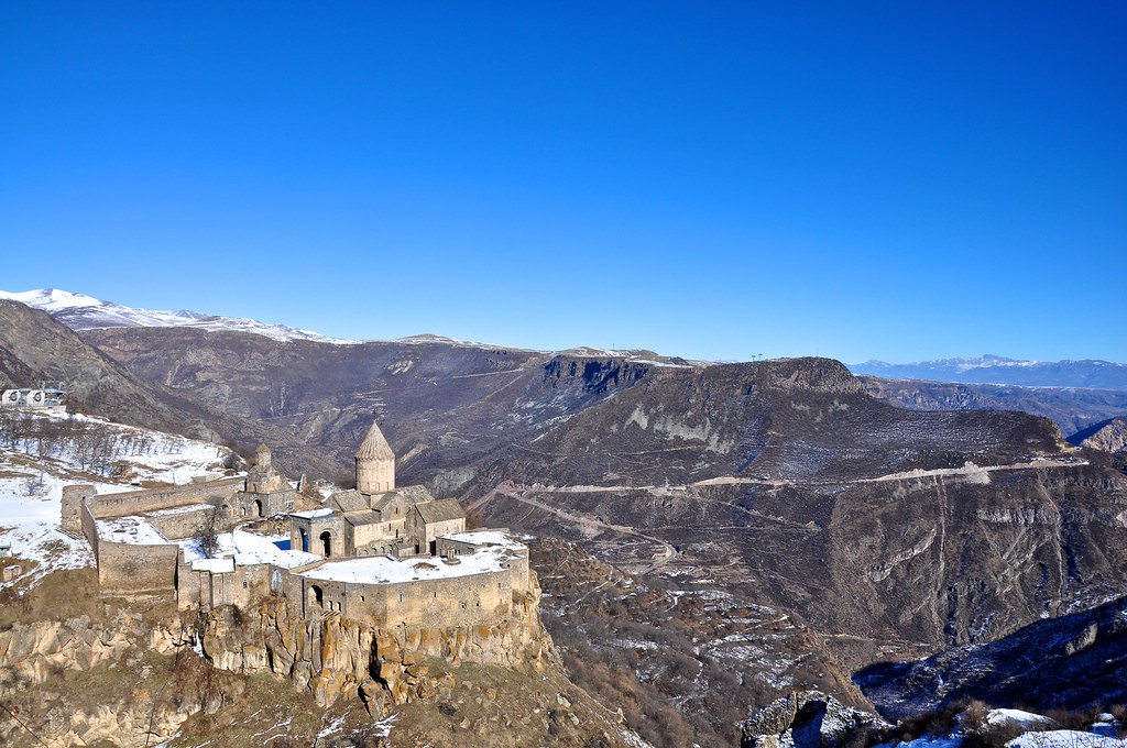 The Tatev Monastery is an early christian monastery located in modern day Armenia. 