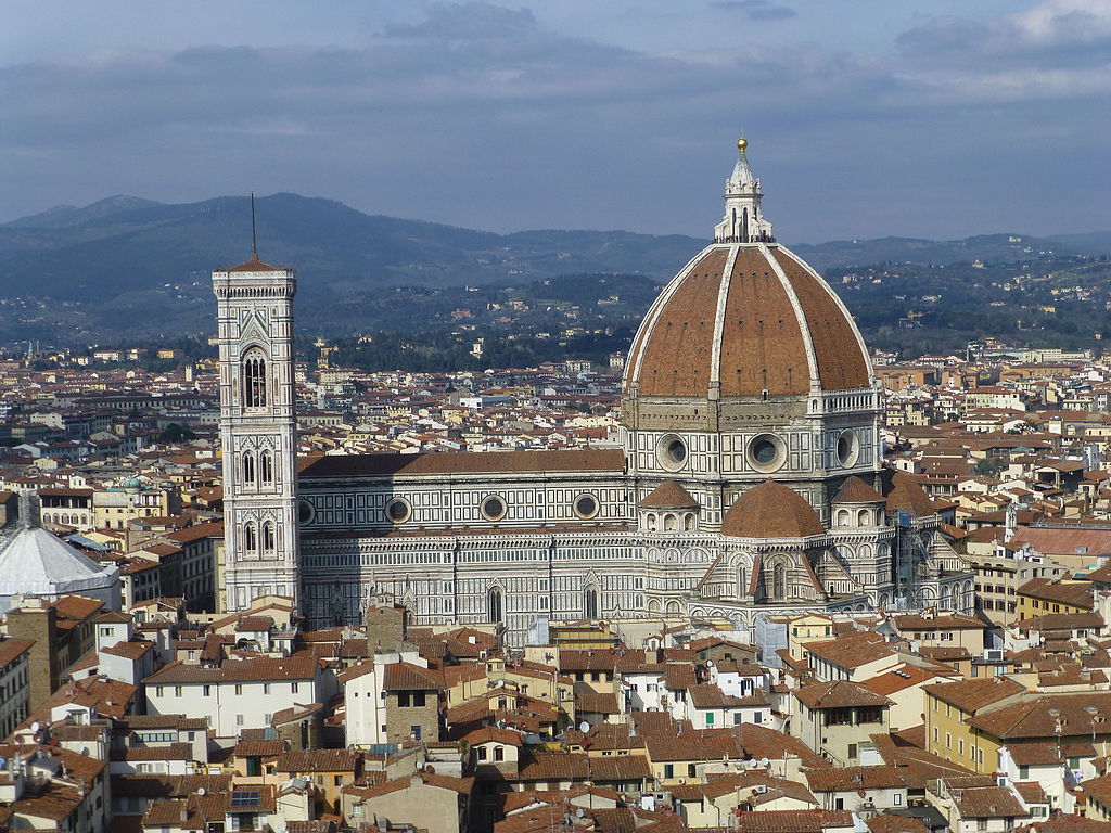 The dome at the top of Florence Cathedral is one of the greatest accomplishments of the Italian Renaissance. 