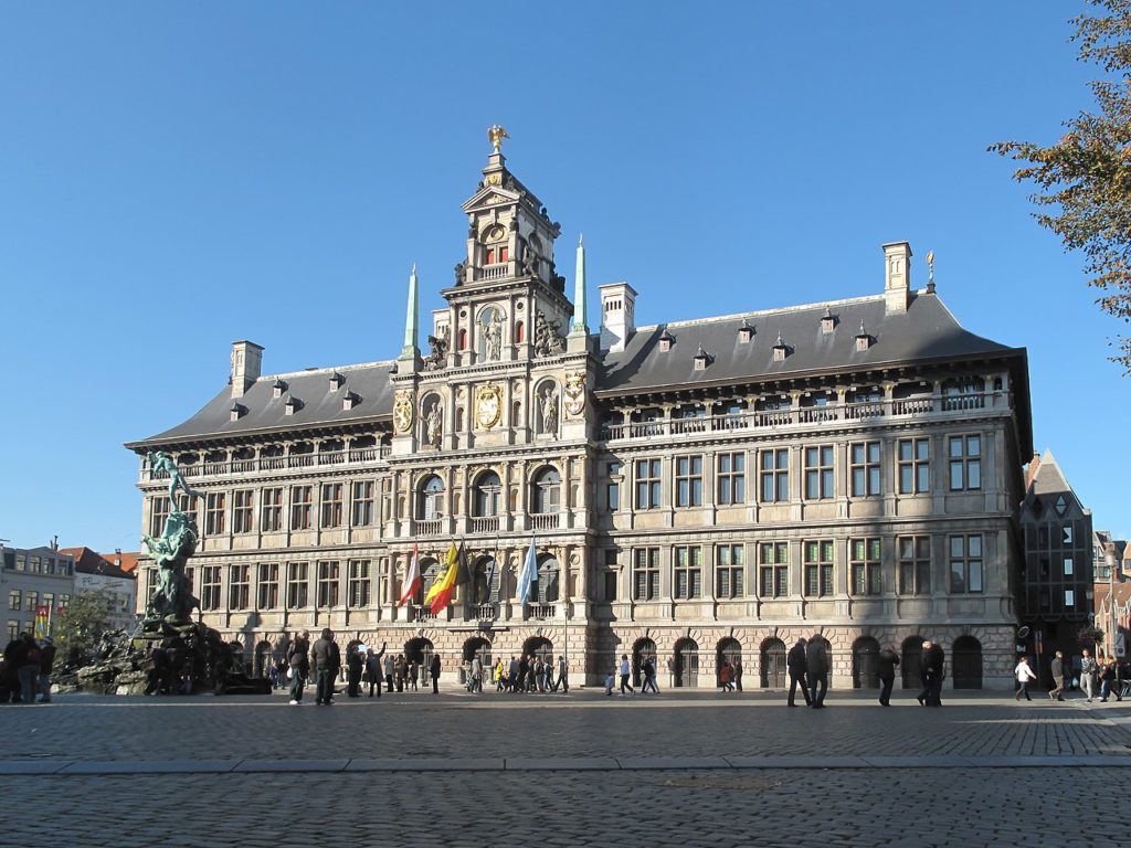 Antwerp City Hall is a great Example of Renaissance Architecture in the city of Antwerp from when it was part of the Hapsburg Netherlands. 