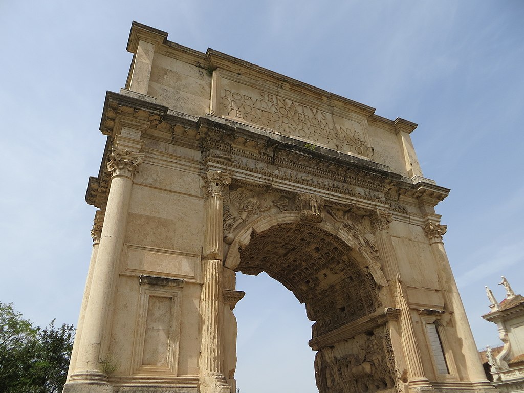 The arch of Titus is one of several Triumphal Arches built within Rome. 
