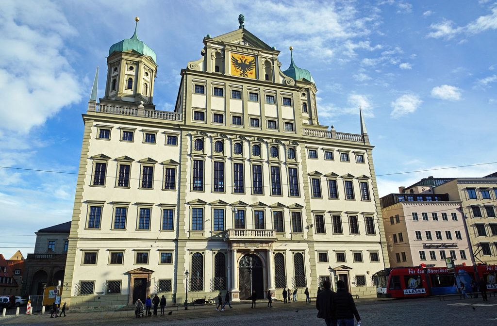 The Augsburg Town Hall is another great example of Renaissance Architecture, which spread to Bavaria early after leaving Italy. 