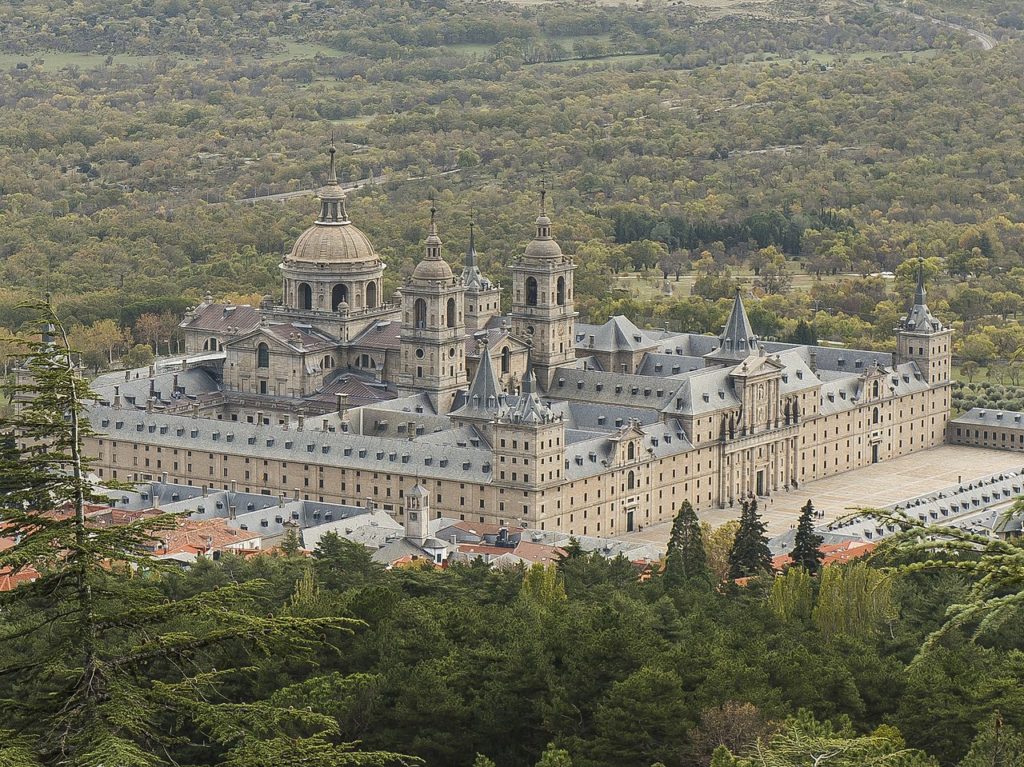 El Escorial is a massive Renaissance Era Palace located within the center of Spain. 