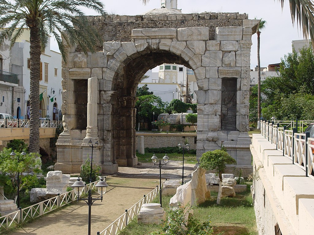 The arch of Marcus Aurelius is a Roman Triumphal Arch located in Tripoli, Libya. 