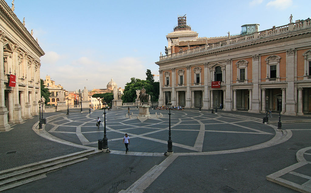 The Piazza del Campidoglio is a work of architecture designed by Michelangelo. 