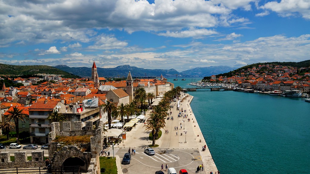 Trogir is a small city on an island in Croatia's Dalmatian Region. It contains many great works of Venetian Architecture thanks to a long occupation by the Republic of Venice. 