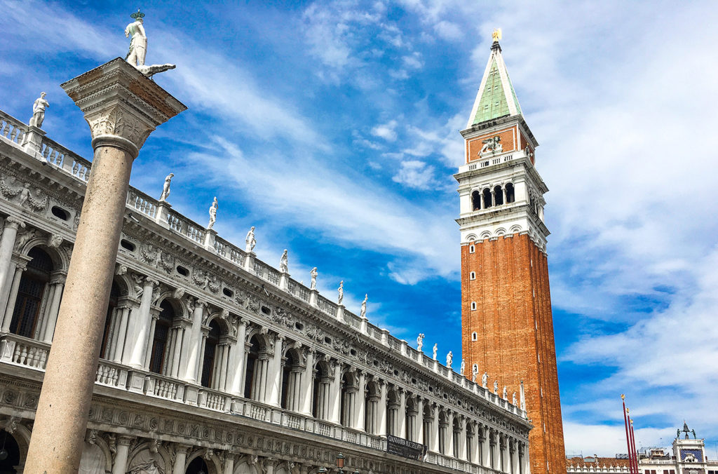Venetian Style Bell Towers can be found throughout the former lands of the Republic of Venice, and they were even built well into the modern age in Europe and North America. 