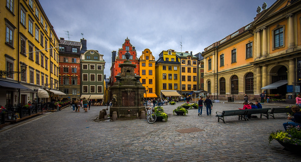The Stortorget is one of the oldest squares in Stockholm, and its located at the center of Stockholm's oldest neighborhood, the Gamla Stan. 